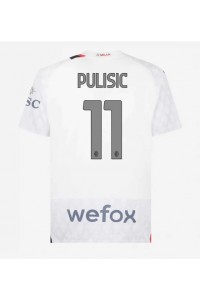 Fotbalové Dres AC Milan Christian Pulisic #11 Venkovní Oblečení 2023-24 Krátký Rukáv